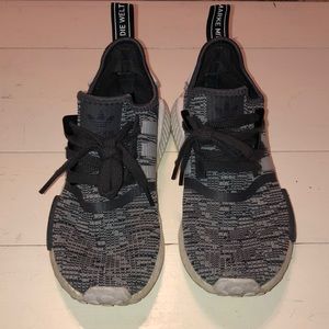Slightly used dark grey glitch adidas Nmd